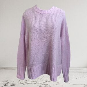 EN Thread Woolblend Crew Neck Chunky Knit Sweater Size Small